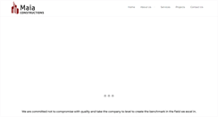 Desktop Screenshot of maiaconstructions.com